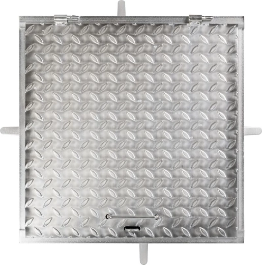 Blacha zakrywająca 500 × 500 mm, ocynk, nośność 150 kg
