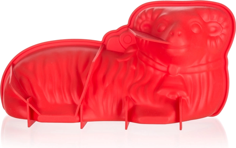 Silikonowa forma na baranka 31 × 16 × 9 cm Culinaria czerwona