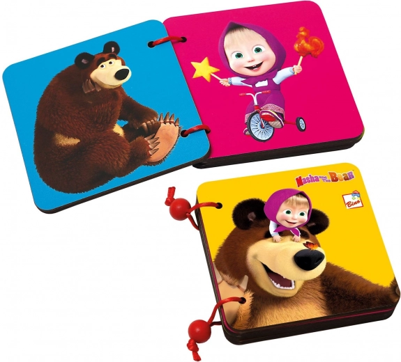 Drewniana książka Masza i Niedźwiedź