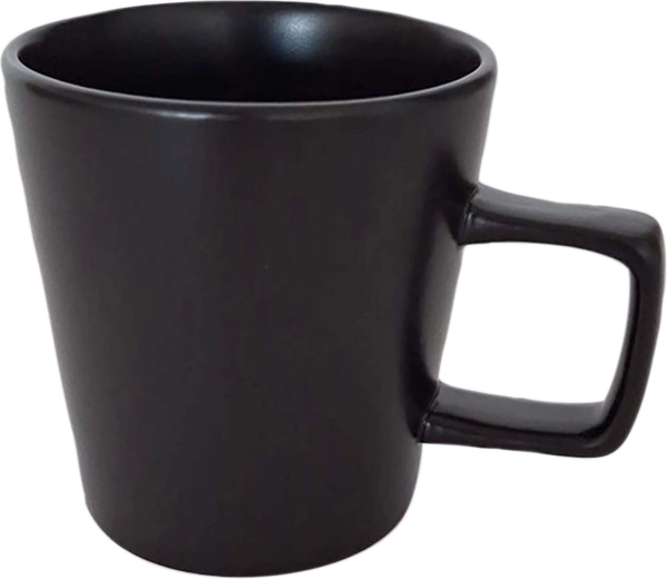 Ceramiczny kubek Kitchisimo matowy czarny 350 ml