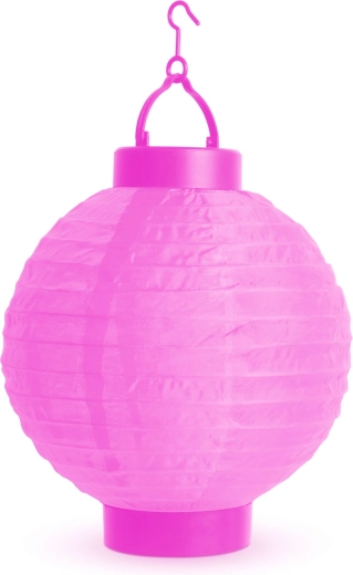 Lampion LED w kolorze magenta