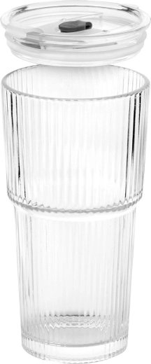 Pokrywka z uszczelką i otworem na słomkę