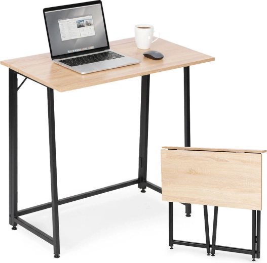 Składany stół/biurko 80 × 45 cm w stylu loft MODERNHOME