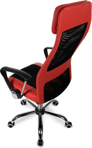 Ergonomiczne wysokie oparcie z podparciem lędźwiowym