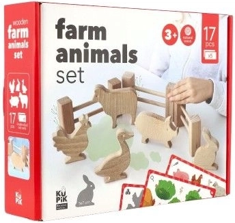 Kreatywna farma z 17 drewnianych elementów
