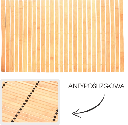 Bambusowa mata łazienkowa Haiti 50 × 80 cm