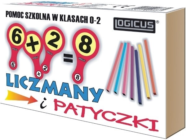 Liczydło i drewniane patyczki do nauki liczb 0–20