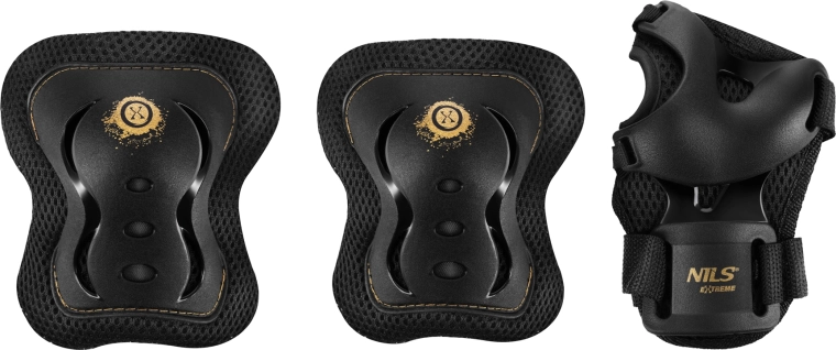 Zestaw ochraniaczy NILS Extreme H320 Fly złoty – S