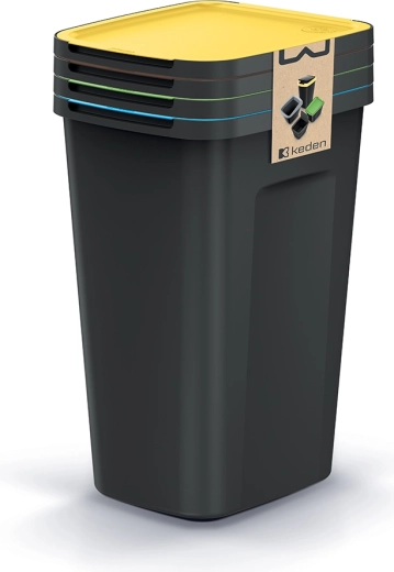 Zestaw koszy do segregacji Compacta Q Flap Plus 4×50 l