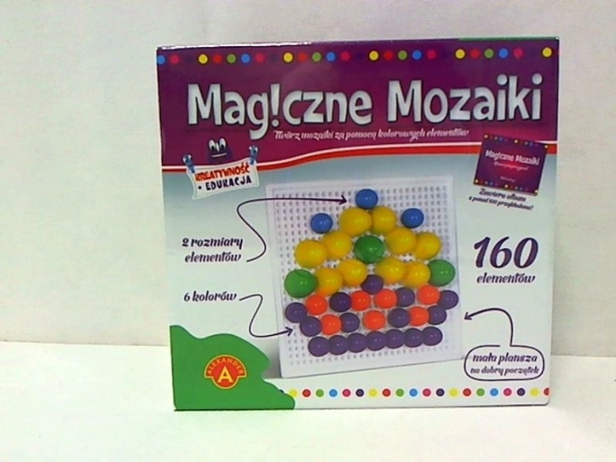 Magiczne mozaiki – kreatywny i edukacyjny zestaw 160 szt.