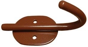 Wieszak Mono Mini 40 × 80 mm, brązowy, stalowy