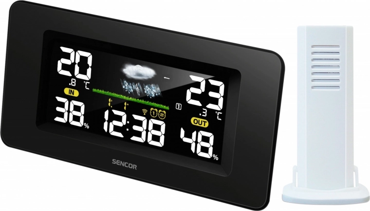 Stacja meteorologiczna SWS 5270 z kolorowym wyświetlaczem LCD