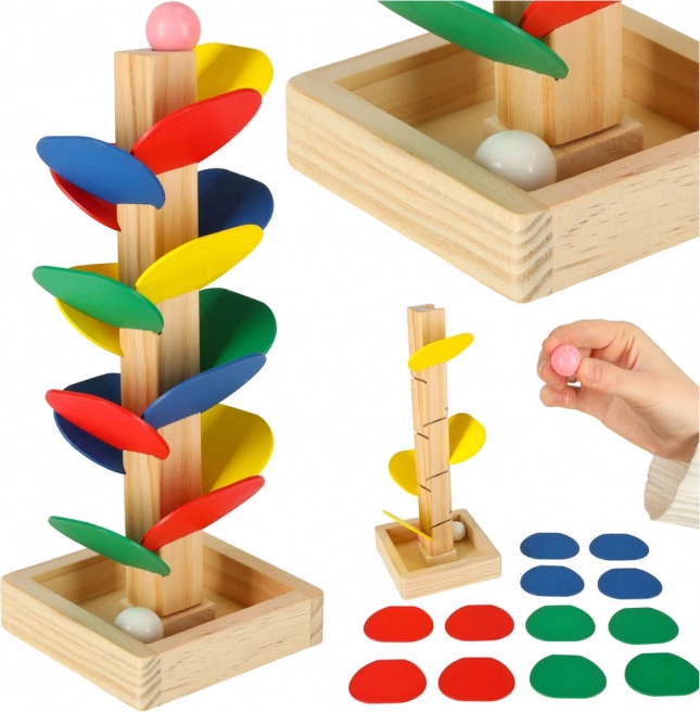 Drewniane drzewko kulkowe MONTESSORI