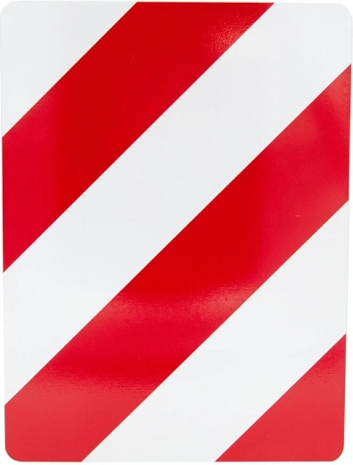 Odbłaśniająca tablica ostrzegawcza 30 × 40 cm prawa, aluminiowa