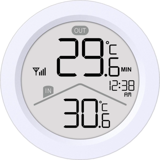 Równoczesny pomiar temperatury wewnątrz i na zewnątrz
