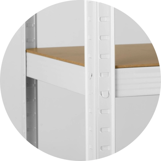 Regulowana wysokość półek co 40 mm