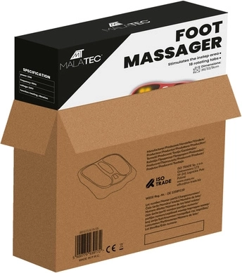 18 obrotowych węzłów masujących na całą podeszwę