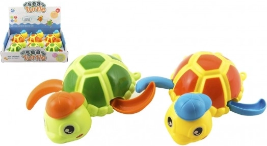 Pływająca nakręcana żółwica do wody, plastikowa zabawka 12 cm