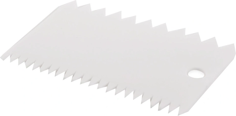 Ząbkowana szpatułka cukiernicza 11 cm