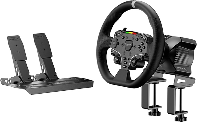 Zestaw wyścigowy MOZA Racing R3 z kierownicą ES i pedałami SR-P Lite do PC