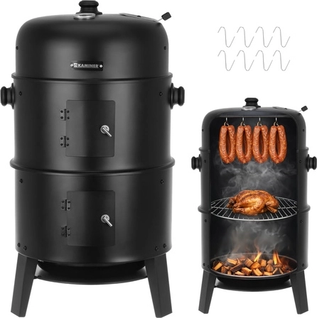 3w1: grillowanie, wędzenie i palenisko w jednym