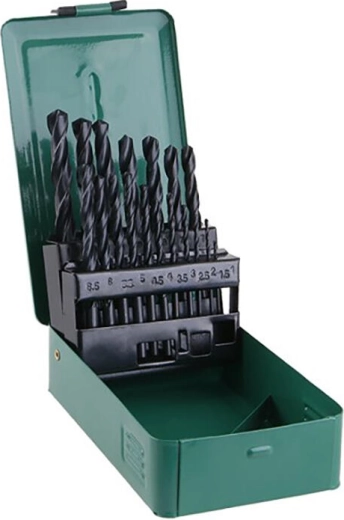 Zestaw wierteł HSS do metalu 1,0–10,0 mm, 19 elementów