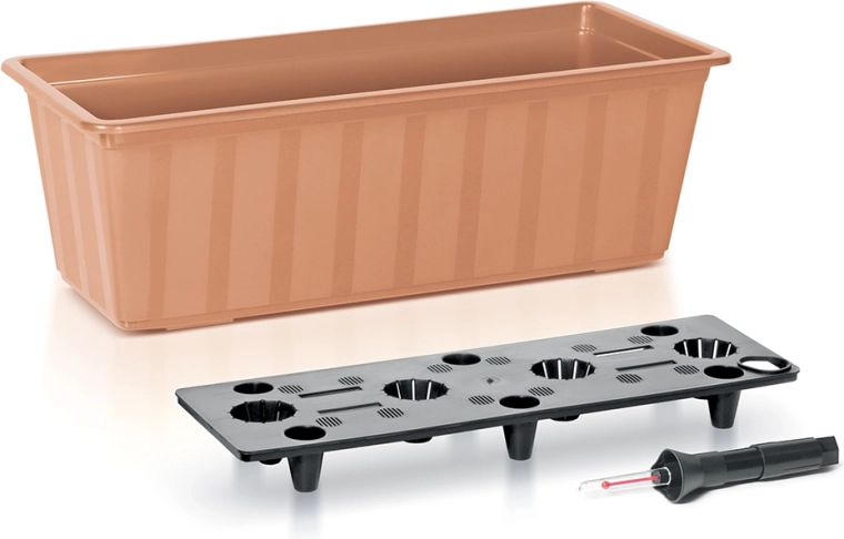 Skrzynka balkonowa samonawadniająca 60 cm terakota BALCONY CAN