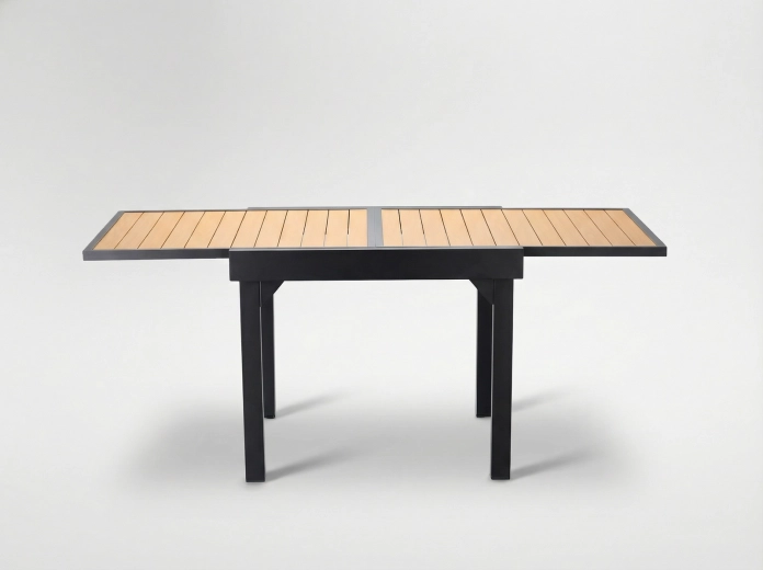 Rozkładany aluminiowy stół ogrodowy Alex 90–180 × 90 × 75,5 cm