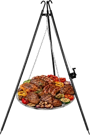 Duży ruszt 70 cm do grillowania dla większej liczby osób