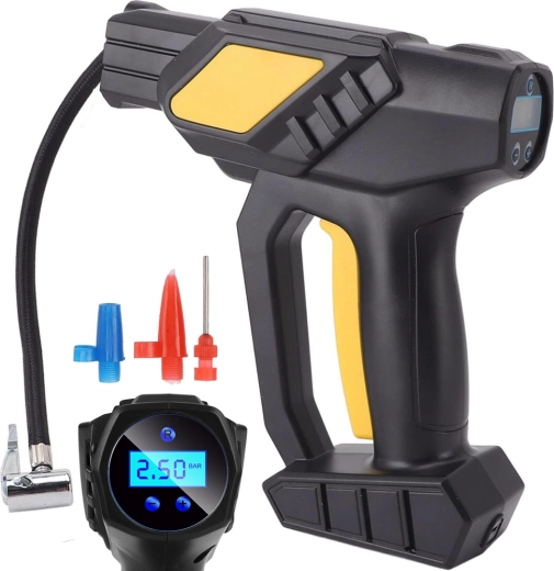 Bezprzewodowy przenośny kompresor do pompowania opon