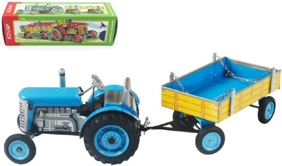 Traktor Zetor z Niebieską Przyczepą