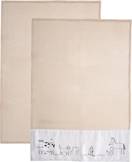 Bawełniane ściereczki kuchenne 70 × 50 cm, 2 szt.