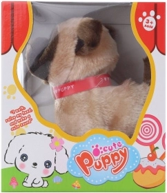 Chodzący brązowy piesek