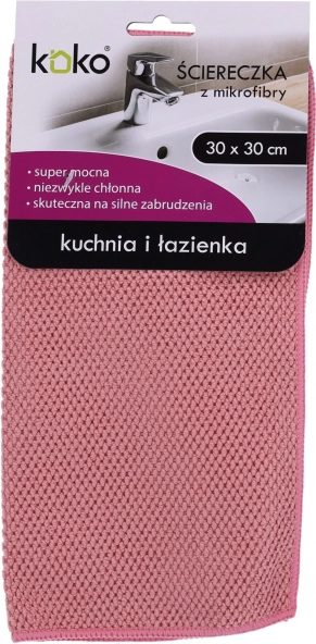 Ściereczka z mikrofibry do kuchni i łazienki KOKO 30×30 cm