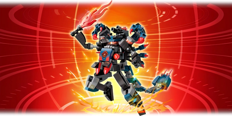 Akcyjny design mecha i bojowe akcesoria
