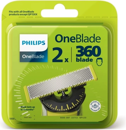 Zapasowe ostrza do OneBlade QP420/50, opakowanie 2 szt.
