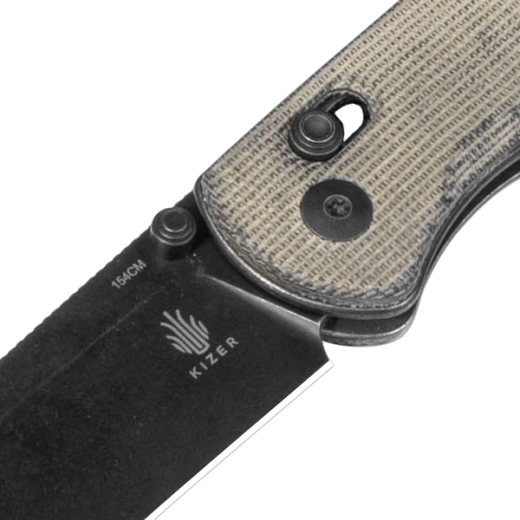 Wydajne ostrze ze stali 154CM z Black Stonewash