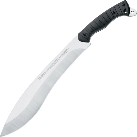 Nóż do przyrody FOX KNIVES Pathfinder 35 cm, czarny, FRN + guma, skórzane etui