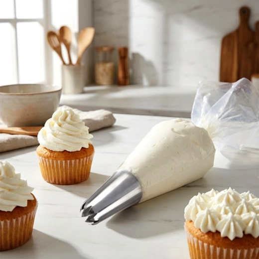 Kompatybilna ze wszystkimi rękawami cukierniczymi