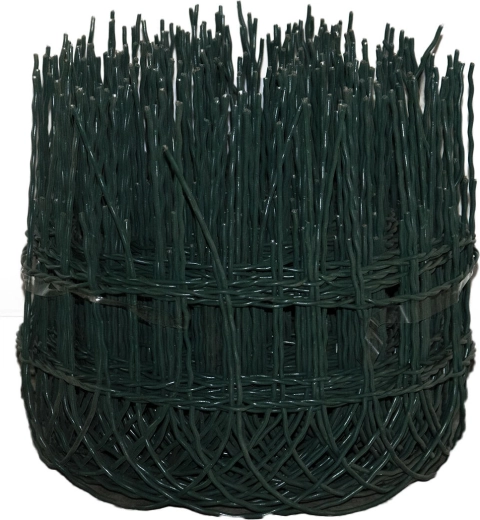 Dekoracyjna siatka zielona 25 cm x 25 m, oczka 150 × 82 mm, drut 3,1/2,0 mm