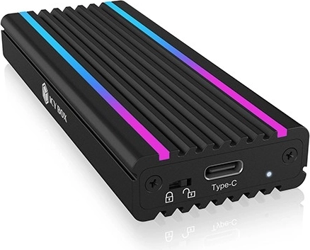 Aluminiowa obudowa dla M.2 NVMe SSD z podświetleniem RGB USB‑C 10 Gb/s