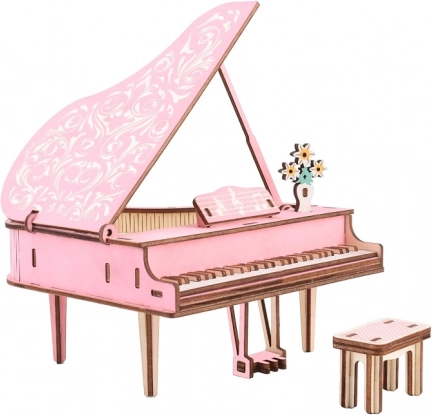 Drewniane puzzle 3D pianino WOODCRAFT