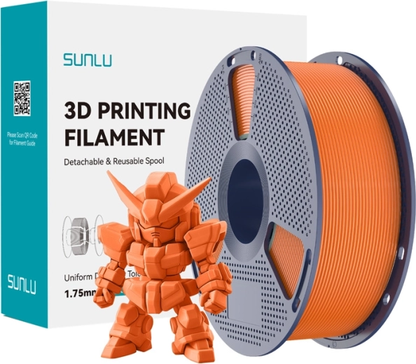 Sunlu PLA+ 2.0 filament do druku 3D 1,75 mm – słoneczny pomarańczowy