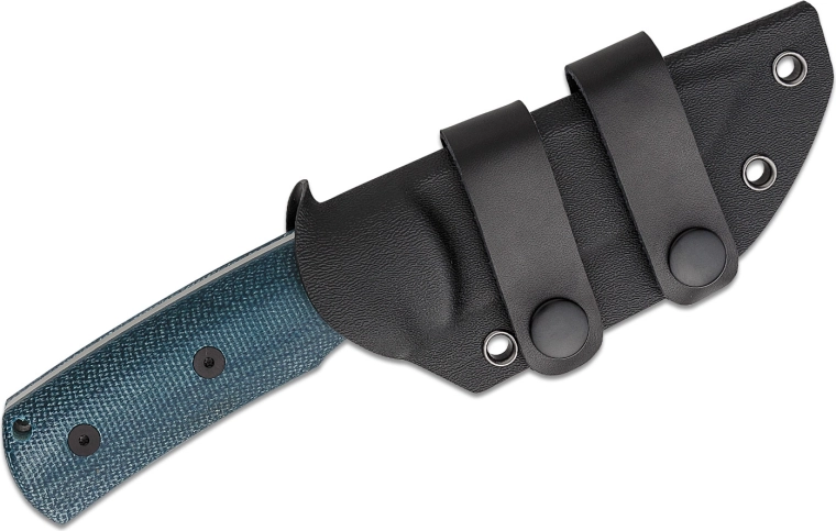 Ergonomiczna niebieska Micarta z pewnym chwytem