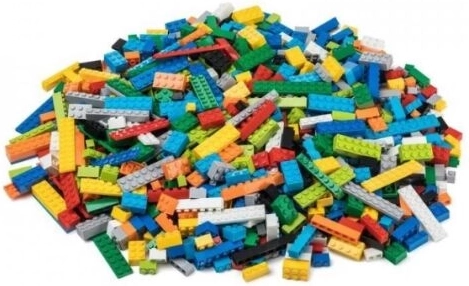 Klocki L-W Toys – podstawowy ciężki zestaw 1000 szt.