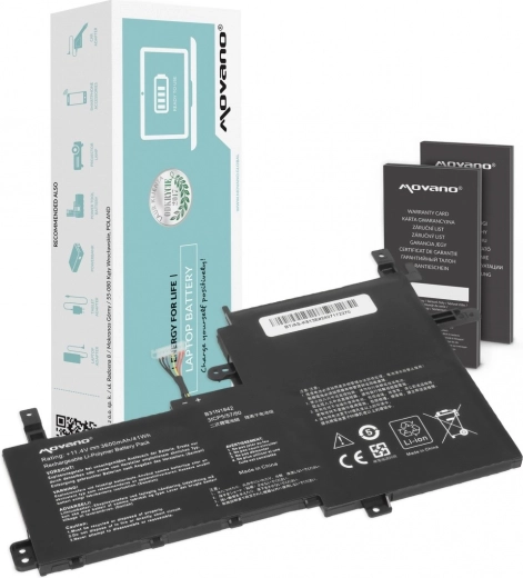 Bateria Movano B31N1842 do Asus VivoBook (3600 mAh, 41 Wh)