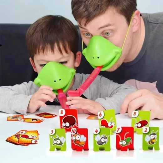 Dynamiczna zabawa z żabimi maskami