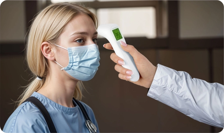 Natychmiastowy bezkontaktowy pomiar w 1 sekundę