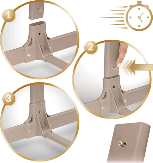 Szybkie składanie i łatwa pielęgnacja