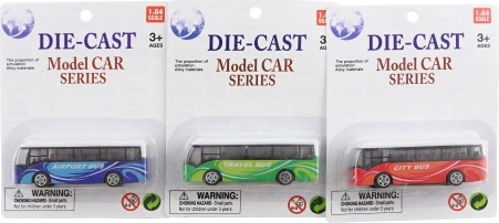 Metalowy autobus 9 cm